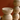 Wooden candle holders with a warm background